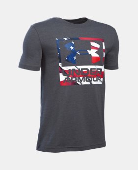 Boys’ UA Big Flag Logo T-Shirt 1 Color $19.99