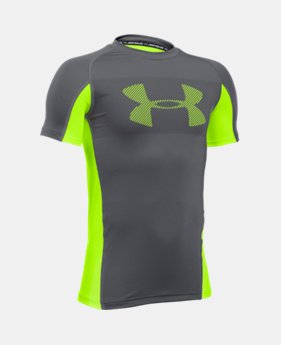 Boys' UA HeatGear® Armour Up Short Sleeve 1 Color $13.49 to $14.99