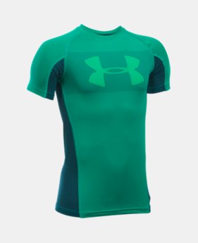Boys' UA HeatGear® Armour Up Short Sleeve 1 Color $22.99