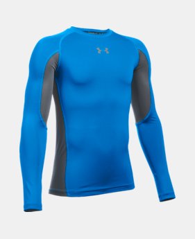 Boys' UA HeatGear® Armour Up Long Sleeve 1 Color $12.93