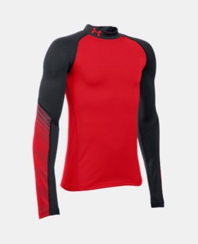 Boys' UA ColdGear® Armour Up Mock 1 Color $23.24