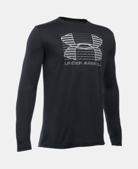 Boys' UA Breakthrough Logo Long Sleeve T-Shirt 1 Color $24.99