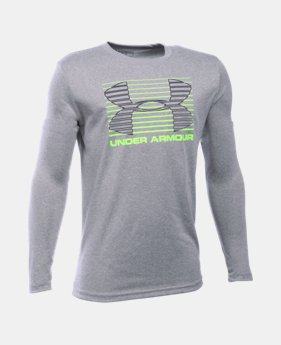 Boys' UA Breakthrough Logo Long Sleeve T-Shirt 1 Color $24.99