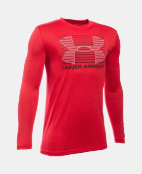 Boys' UA Breakthrough Logo Long Sleeve T-Shirt 1 Color $24.99