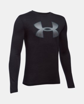 Boys' UA Novelty Big Logo Long Sleeve 1 Color $12.93 to $15.74