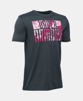 Boys' UA Power In Pink® Armoured T-Shirt 1 Color $24.99