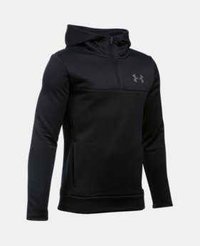 Boys' UA Storm Armour® Fleece 1/4 Zip Hoodie 1 Color $64.99