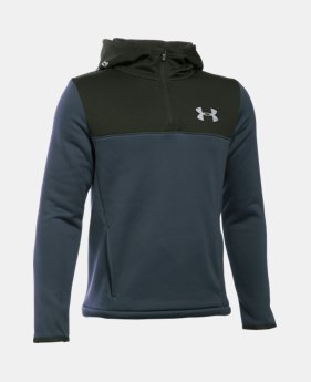 Boys' UA Storm Armour® Fleece 1/4 Zip Hoodie LIMITED TIME: FREE SHIPPING 3 Colors $64.99