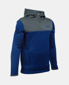 Boys' UA Storm Armour® Fleece 1/4 Zip Hoodie 5 Colors $64.99