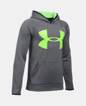 Boys' UA Storm Armour® Fleece Highlight Big Logo Hoodie 2 Colors $20.24 to $25.49