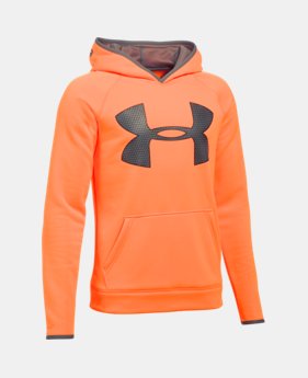 Boys' UA Storm Armour® Fleece Highlight Big Logo Hoodie $26.99 to $33.99