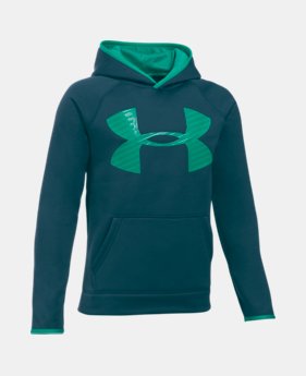 Boys' UA Storm Armour® Fleece Highlight Big Logo Hoodie LIMITED TIME: FREE U.S. SHIPPING 5 Colors $26.99 to $33.99