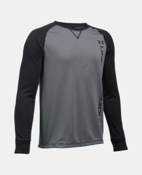 Boys' UA Waffle Crew LIMITED TIME: FREE U.S. SHIPPING 5 Colors $17.99 to $22.99