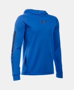 Boys' UA Waffle Hoodie 1 Color $17.99