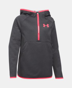 Girls' UA Armour® Fleece 1/2 Zip Hoodie 1 Color $21.37 to $28.49