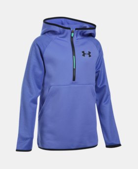 Girls' UA Armour® Fleece Printed 1/2 Zip Hoodie 1 Color $25.49 to $31.49