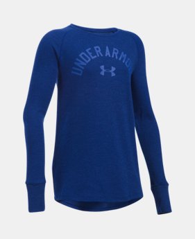 Girls' UA Waffle Long Sleeve 1 Color $16.49