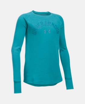 Girls' UA Waffle Long Sleeve 1 Color $39.99