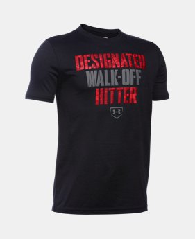 New Arrival Boys' UA Designated Hitter T-Shirt 1 Color $22.99