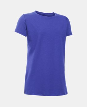 Girls' UA Charged Cotton® T-Shirt 1 Color $19.99