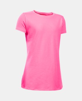 Girls' UA Charged Cotton® T-Shirt 1 Color $11.99
