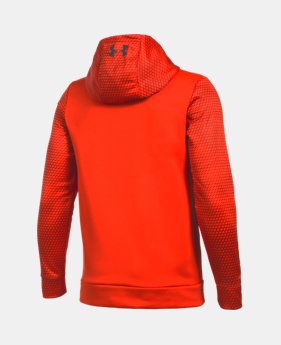 Boys' UA Storm Armour® Fleece Mid Logo Hoodie 1 Color $30.99