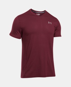 Best Seller Men's UA Threadborne Streaker V-Neck 1 Color $29.99