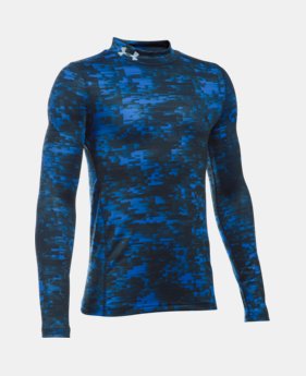 Boys' ColdGear® Armour Up Printed Mock 1 Color $25.49