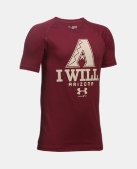 New Arrival Boys' Arizona Diamondbacks I Will UA Techâ„¢ T-Shirt 1 Color $24.99