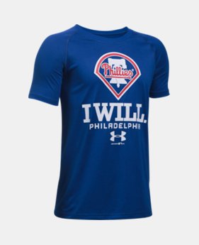 New Arrival Boys' Philadelphia Phillies I Will UA Techâ„¢ T-Shirt 1 Color $24.99