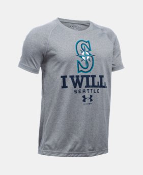 New Arrival Boys' Seattle Mariners I Will UA Techâ„¢ T-Shirt 1 Color $24.99