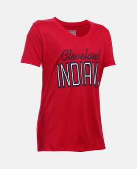 Girls’ Cleveland Indians UA Tech™ T-Shirt EXTRA 25% OFF ALREADY INCLUDED 1 Color $14.24