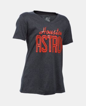 Girls' Houston Astros UA Techâ„¢ T-Shirt 1 Color $14.24
