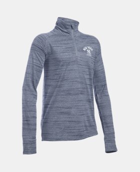 New Arrival Girls' New York Yankees UA Tech™ 1/2 Zip 1 Color Available $49.99