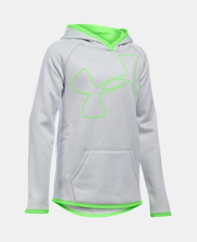 Girls' UA Armour® Fleece Jumbo Logo Hoodie 2 Colors $49.99