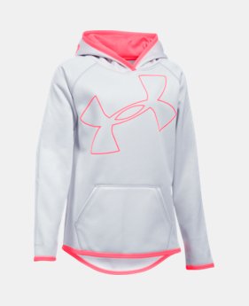 Girls' UA Armour® Fleece Jumbo Logo Hoodie 7 Colors $20.99 to $26.99