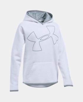 Girls' UA Armour® Fleece Jumbo Logo Hoodie $20.99 to $25.49