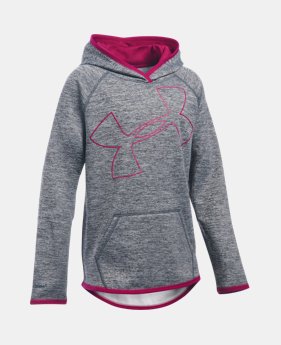 Girls' UA Armour® Fleece Jumbo Logo Hoodie $21.37 to $23.24
