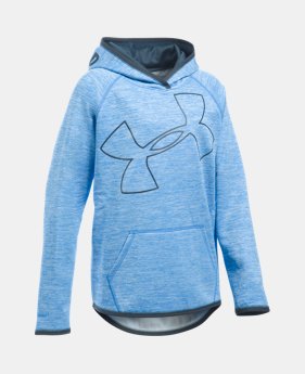 Girls' UA Armour® Fleece Novelty Jumbo Logo Hoodie 3 Colors $59.99