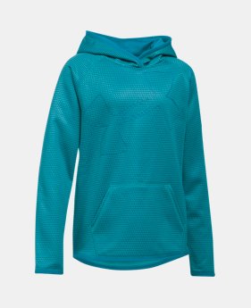 Girls' UA Armour® Fleece Jumbo Logo Hoodie $21.37 to $23.24