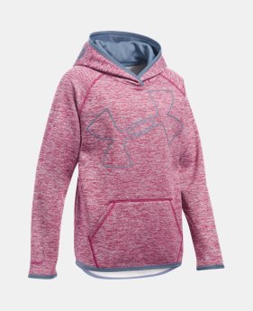 Girls' UA Armour® Fleece Jumbo Logo Hoodie $21.37 to $23.24