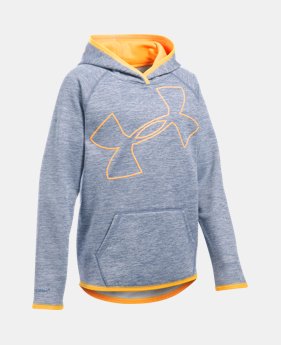 Girls' UA Armour® Fleece Jumbo Logo Hoodie 1 Color $21.37 to $23.24