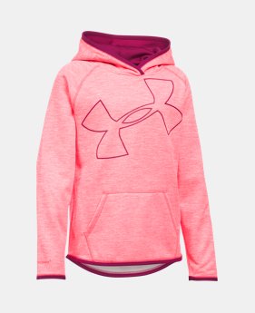 Girls' UA Armour® Fleece Jumbo Logo Hoodie $21.37 to $23.24