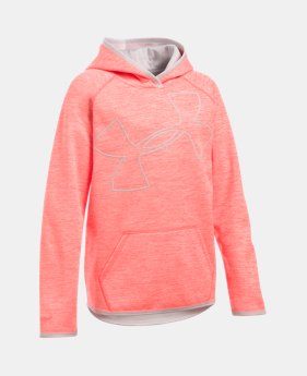 Girls' UA Armour® Fleece Jumbo Logo Hoodie $21.37 to $23.24