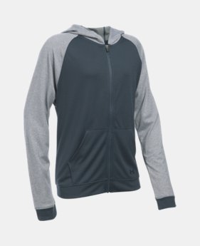 Girls' UA Techâ„¢ Full Zip Hoodie 1 Color $19.12