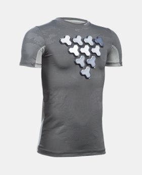 New Arrival Boys' UA Gameday Armour® Chest Short Sleeve $44.99
