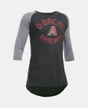 Girls' Arizona Diamondbacks UA Tri-Blend ¾ Sleeve 1 Color Available $29.99
