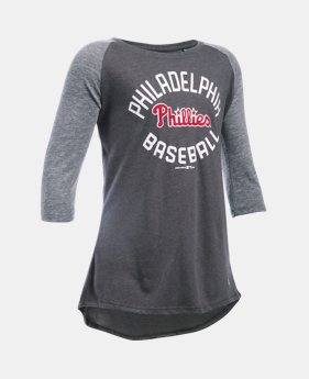 Girls' Philadelphia Phillies UA Tri-Blend ¾ Sleeve 1 Color Available $29.99