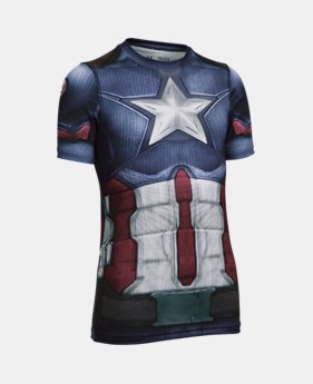 Boys' Under Armour® Alter Ego Captain America Fitted Shirt 1 Color $26.24
