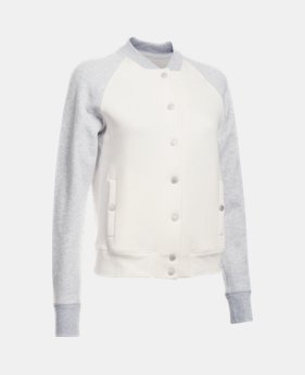 Women’s UA Varsity Fleece Bomber LIMITED TIME: FREE SHIPPING 1 Color $124.99